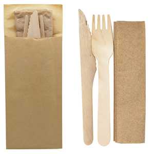 50 sets Kit 3/1 (fork,knife,napkin)
