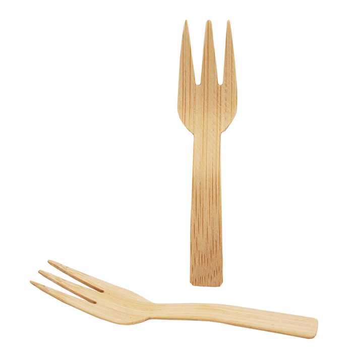 Bamboo Fork 9cm (Bag 100pcs)