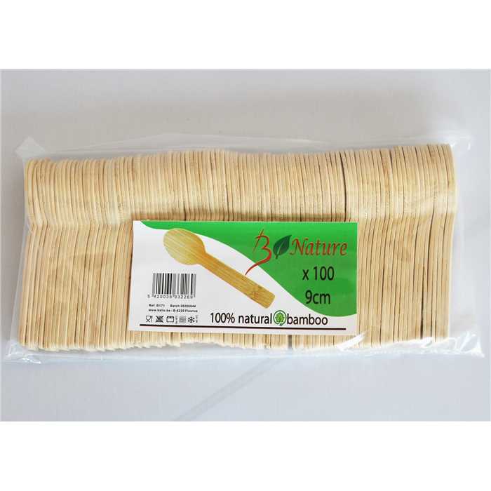 Bamboo Spoon 9cm (Bag 100pcs)