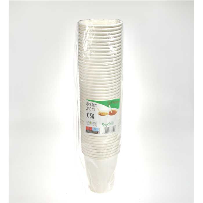 Paper Cup  dia 8x9.1cm/250ml (50pcs)