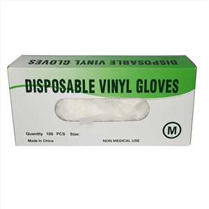 Vinyl Gloves, not powdered 100 pcs Large